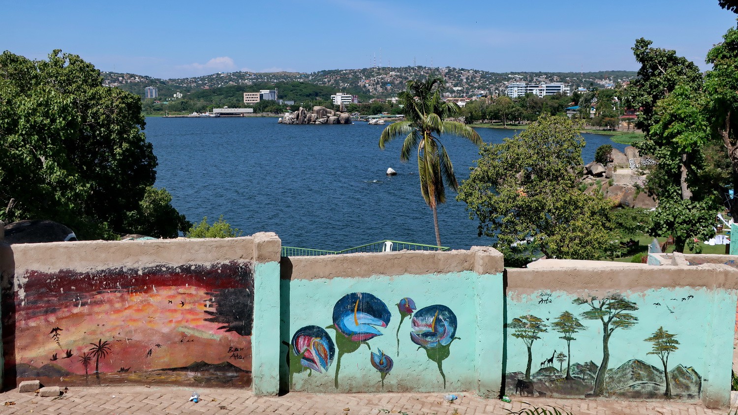 More murals with Mwanza in the background